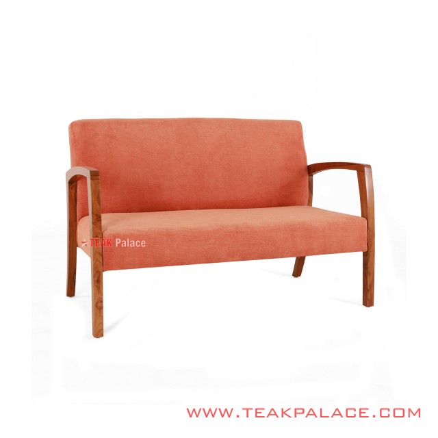  Kursi  Minimalis Jati Legian 2 seater Orange  Teak Palace